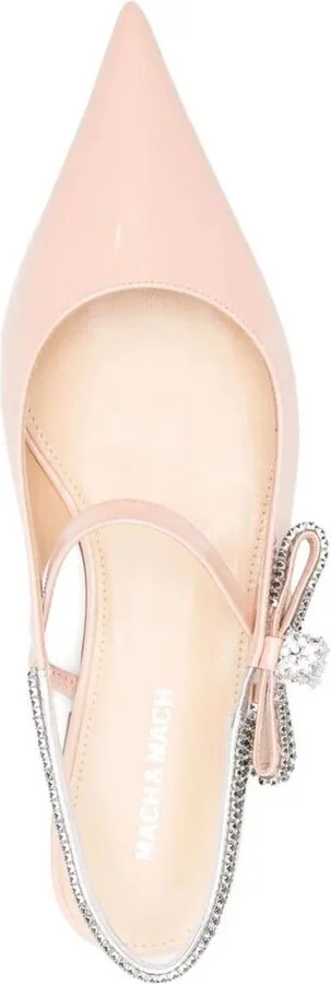 Mach & Mach Crystal Cube Slingback Flats 10Mm Shoes - Image 3