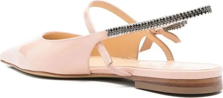 Mach & Mach Crystal Cube Slingback Flats 10Mm Shoes - Image 4