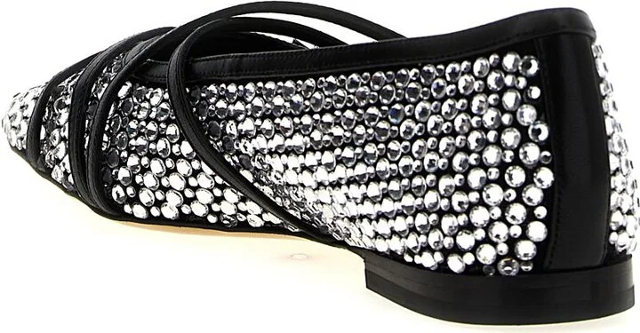 Mach & Mach 'Crystal Net' Ballet Flats - Image 3