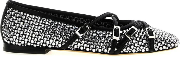 Mach & Mach 'Crystal Net' Ballet Flats