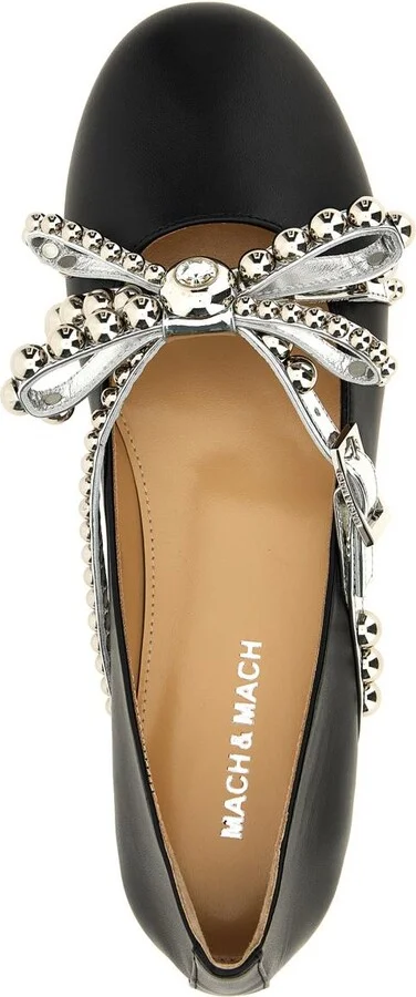 Mach & Mach 'Crystal Studs' Ballet Flats - Image 4