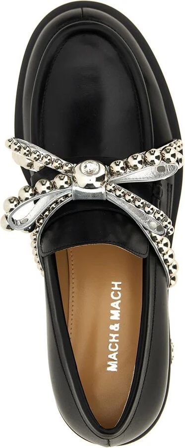 Mach & Mach 'Crystal Studs' Loafers - Image 4