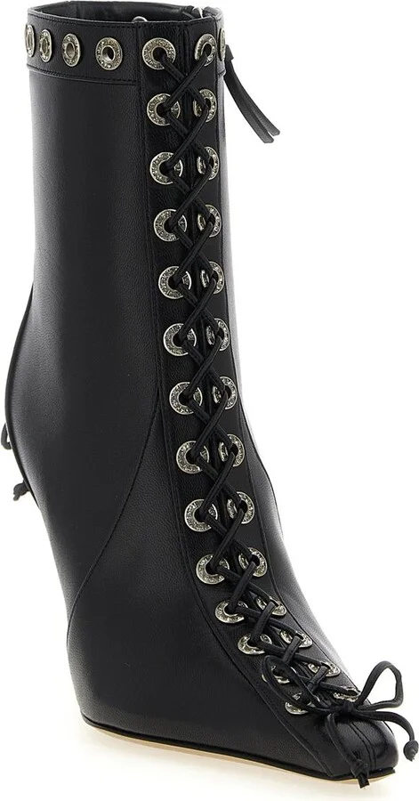 Mach & Mach 'Crystalized Corset' Ankle Boots - Image 2