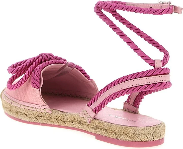 Mach & Mach 'Double Bow Pink Riviera' Espadrilles - Image 3