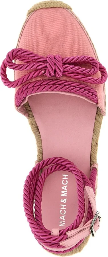 Mach & Mach 'Double Bow Pink Riviera' Espadrilles - Image 4
