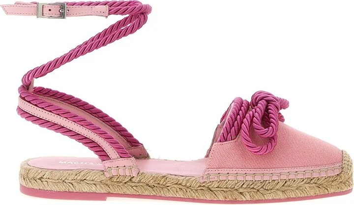 Mach & Mach 'Double Bow Pink Riviera' Espadrilles