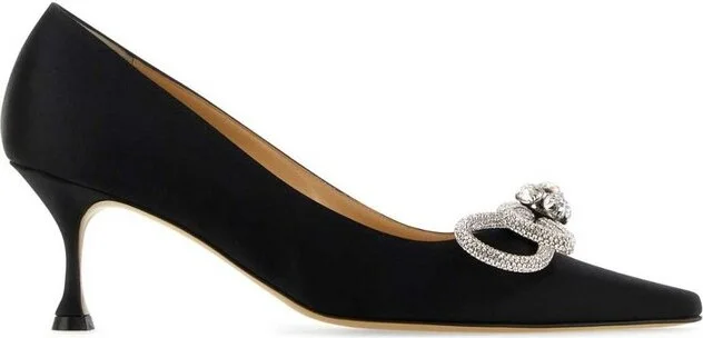 Mach & Mach Double Bow Pointed Toe Pumps