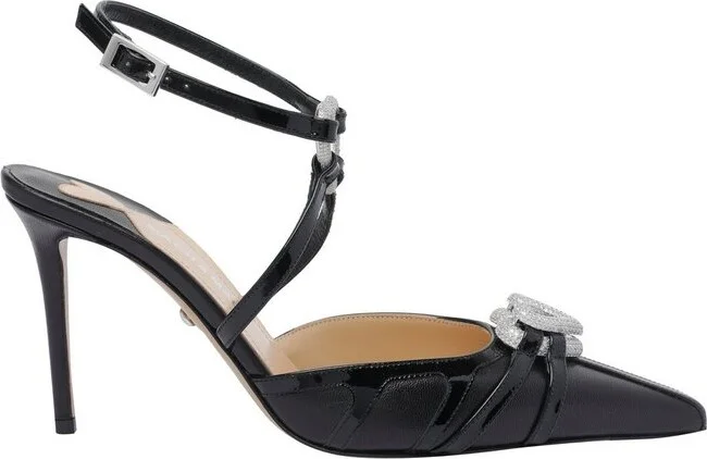 Mach & Mach Embellished Heart Pumps