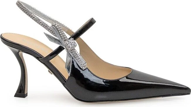 Mach & Mach Embellished Pointed Toe Pumps