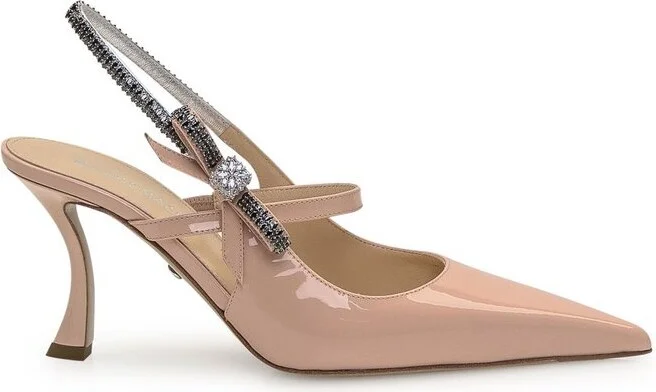 Mach & Mach Embellished Pointed Toe Pumps