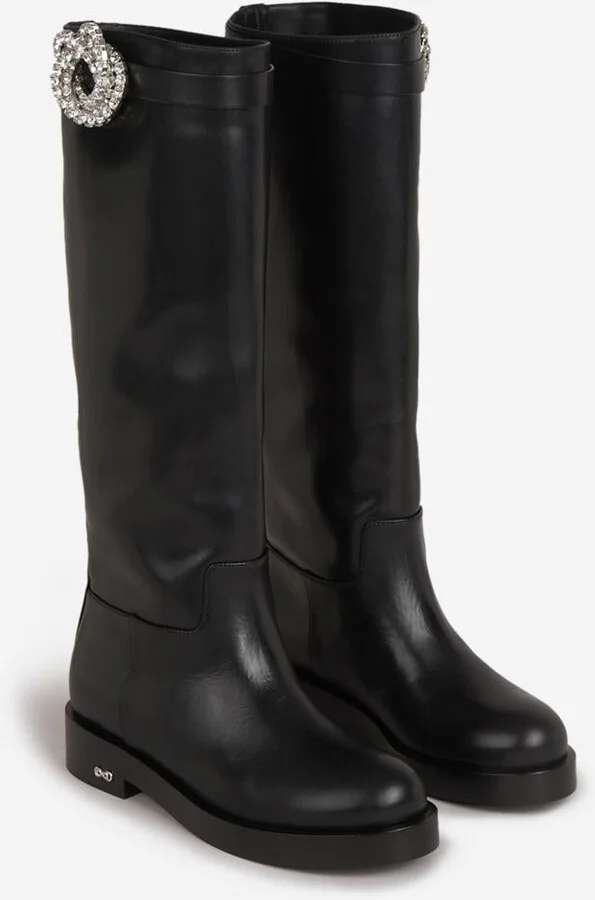 Mach & Mach Galaxy Leather Boots - Image 2