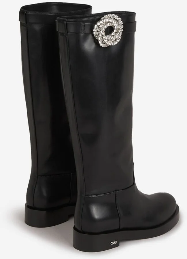 Mach & Mach Galaxy Leather Boots - Image 3