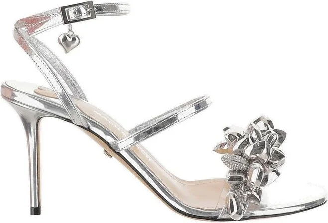Mach & Mach Heart Charm Sandals