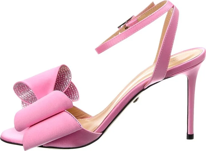 Mach & Mach Le Cadeau 95 Satin Sandal - Image 2