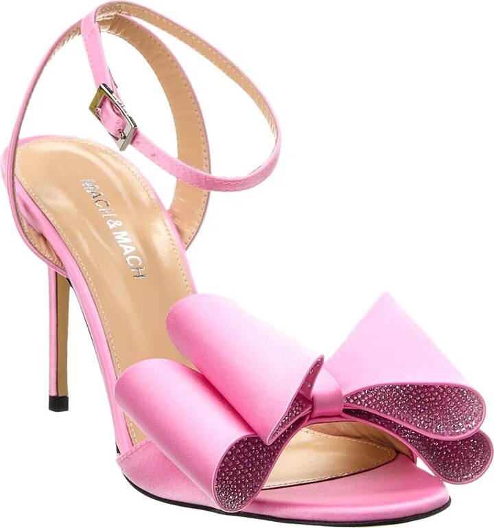 Mach & Mach Le Cadeau 95 Satin Sandal