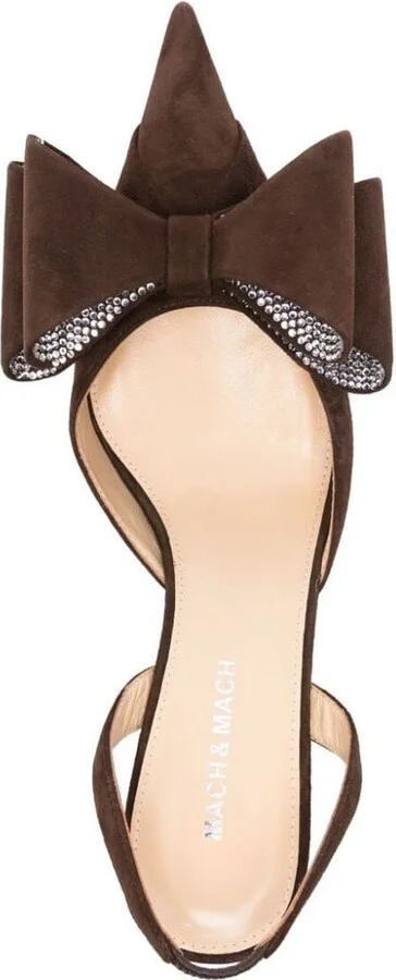 Mach & Mach Le Cadeau Kitten Heel Slingback Shoes - Image 2