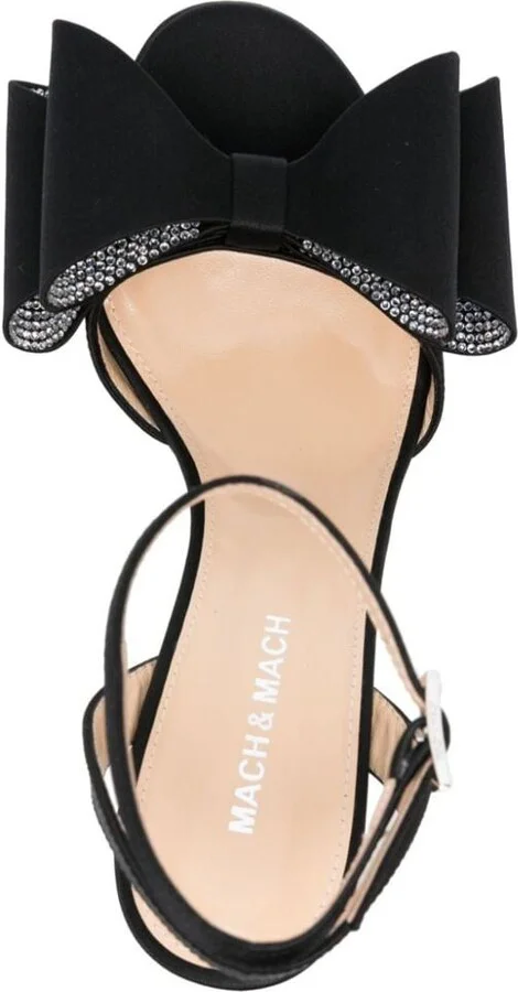 Mach & Mach Le Cadeau Satin Pumps - Image 4