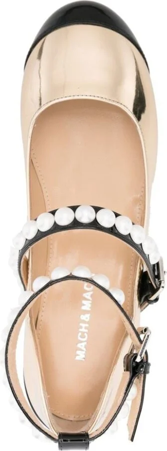 Mach & Mach Leather Bicolor Ballets - Image 2