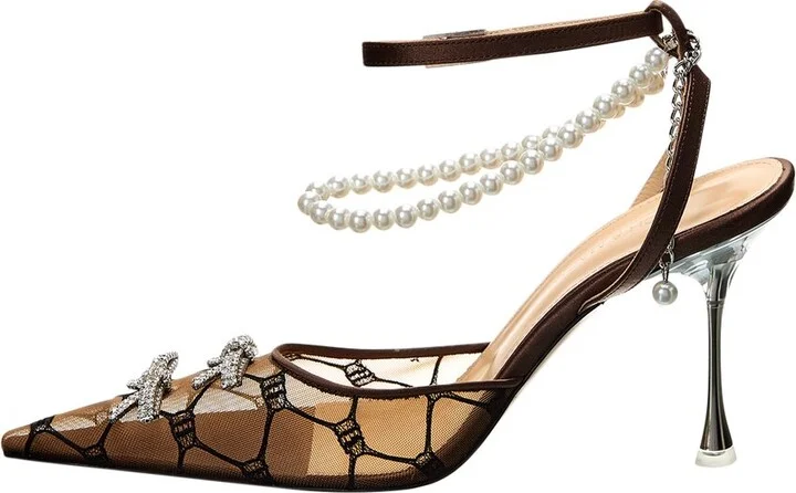 Mach & Mach Matilda Mesh & Leather Pump - Image 2