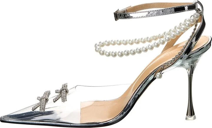 Mach & Mach Matilda Vinyl & Leather Pump - Image 2