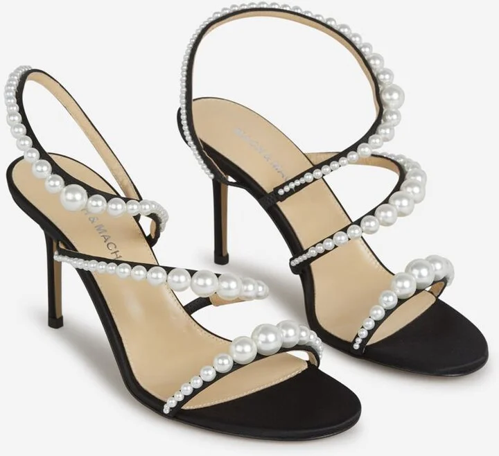 Mach & Mach Pearl Heel Sandals - Image 2