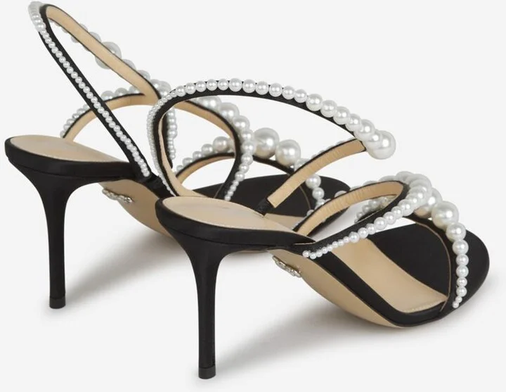 Mach & Mach Pearl Heel Sandals - Image 3