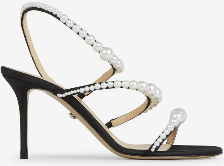 Mach & Mach Pearl Heel Sandals