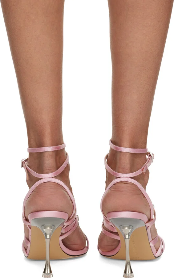MACH & MACH Pink Camille 95 Heels - Image 2