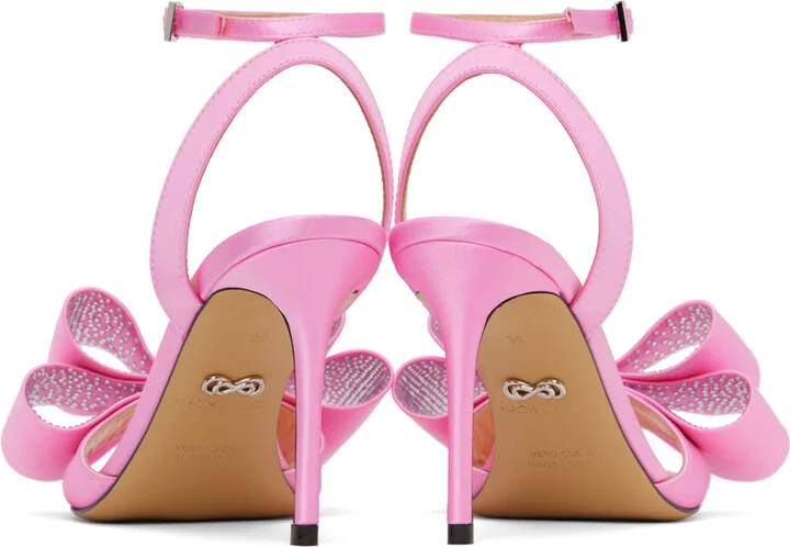 MACH & MACH Pink 'Le Cadeau' 95 Heeled Sandals - Image 2