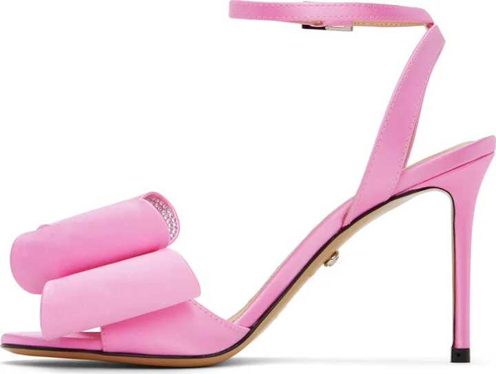 MACH & MACH Pink 'Le Cadeau' 95 Heeled Sandals - Image 3