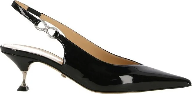 Mach & Mach Pointed Toe Slingback Pumps