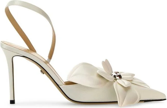 Mach & Mach Pointed Toe Slingback Pumps