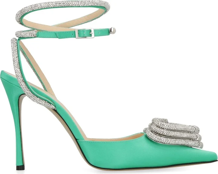 Mach & Mach Pumps Satin Slingback Pumps - Image 2