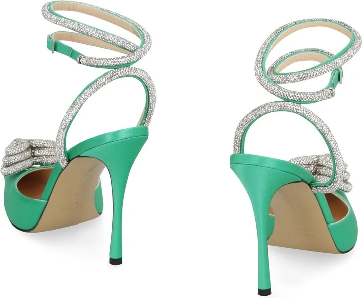 Mach & Mach Pumps Satin Slingback Pumps - Image 4