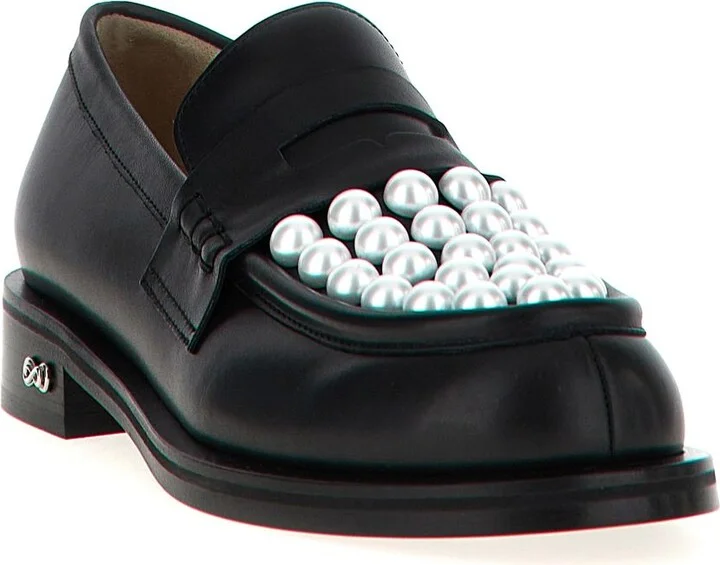 Mach & Mach Sirene Bicolour Pearl Loafers Shoes - Image 2