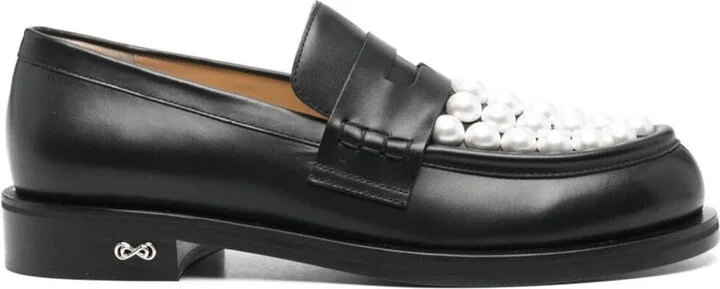 Mach & Mach Sirene Bicolour Pearl Loafers Shoes