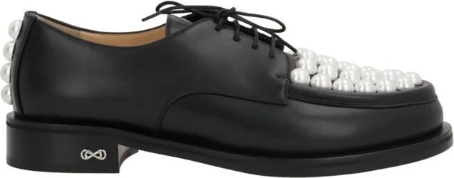 Mach & Mach Sirene Embellished Round Toe Loafers