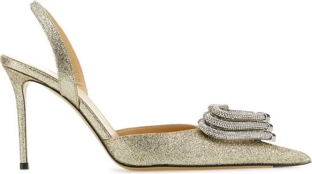 Mach & Mach Triple Heart Slingback Pumps