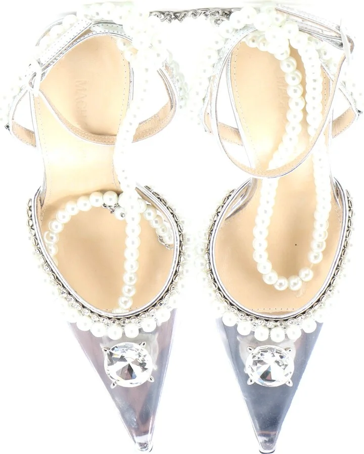 Mach & Mach Women's Diamond of Elizabeth Heeled Mules PVC 100 - Image 2