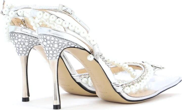 Mach & Mach Women's Diamond of Elizabeth Heeled Mules PVC 100 - Image 3