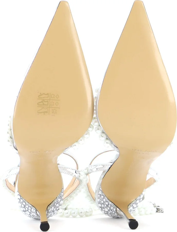 Mach & Mach Women's Diamond of Elizabeth Heeled Mules PVC 100 - Image 4