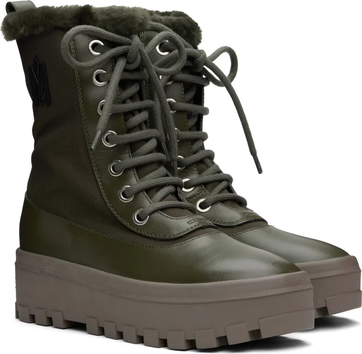 MACKAGE Khaki Hero-W Boots - Image 4