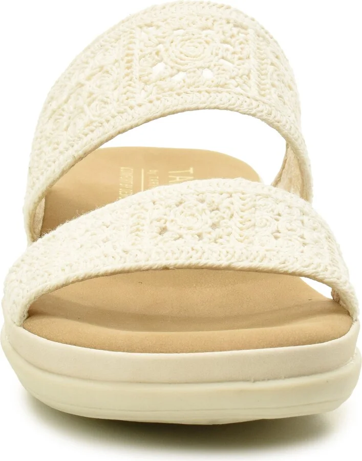 Macramé Double Band Slide Sandal - Image 3