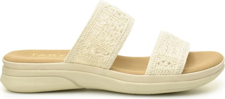 Macramé Double Band Slide Sandal - Image 5