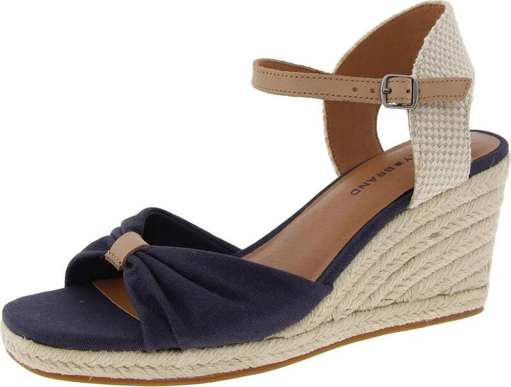 Macrimay Womens Mixed Media Wedge Heels