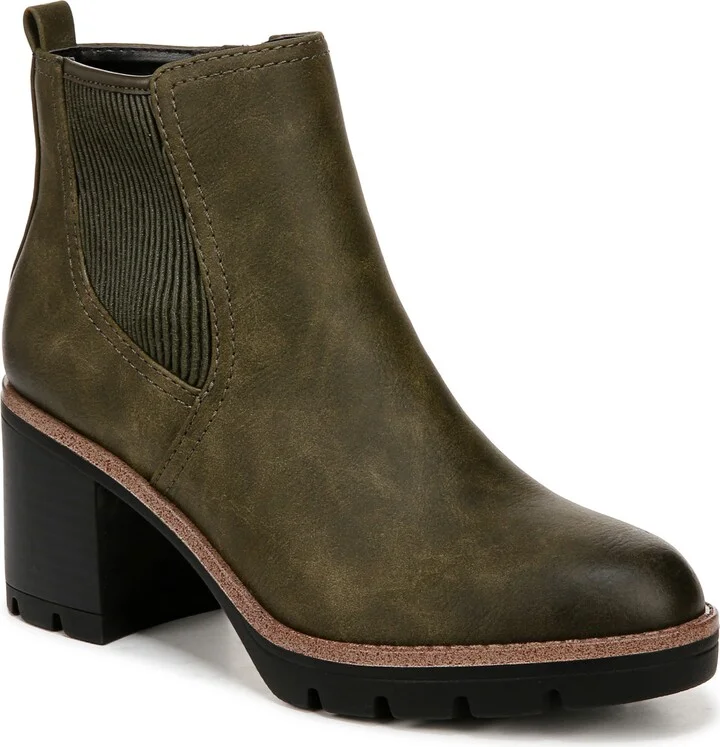 MOSS GREEN FAUX LEATHER