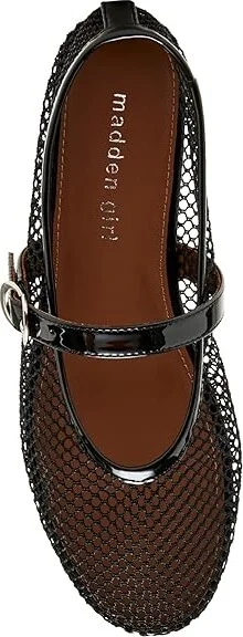 Madden Girl Barely Women's Flat Shoes Black : 8.5 M, Mesh/Rubber - Image 2