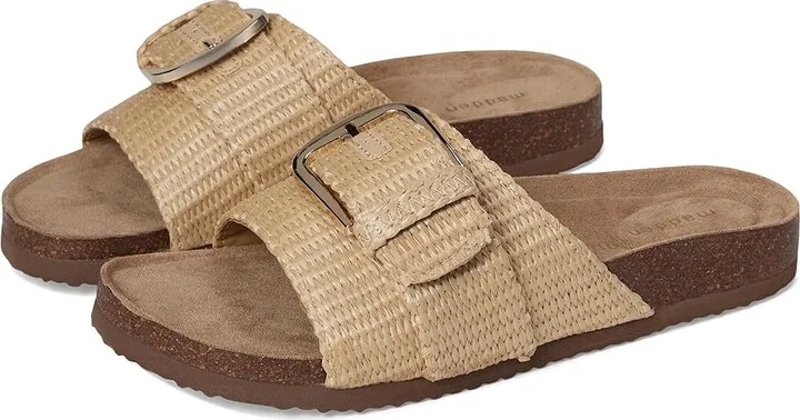 Madden Girl Becca Women's Dress Sandals Natural Raffia : 10 M, Synthetic