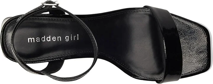 Madden Girl Birdiee Women's Dress Sandals Black Patent : 8 M, Rubber/Synthetic - Image 2