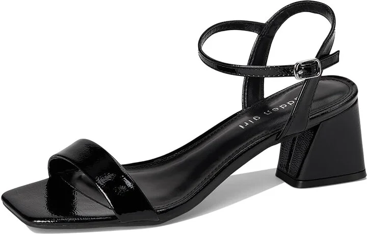 Madden Girl Birdiee Women's Dress Sandals Black Patent : 8 M, Rubber/Synthetic - Image 5